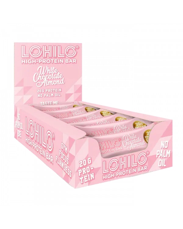 Lohilo Protein Bar White Chocolate Almond 12x55g