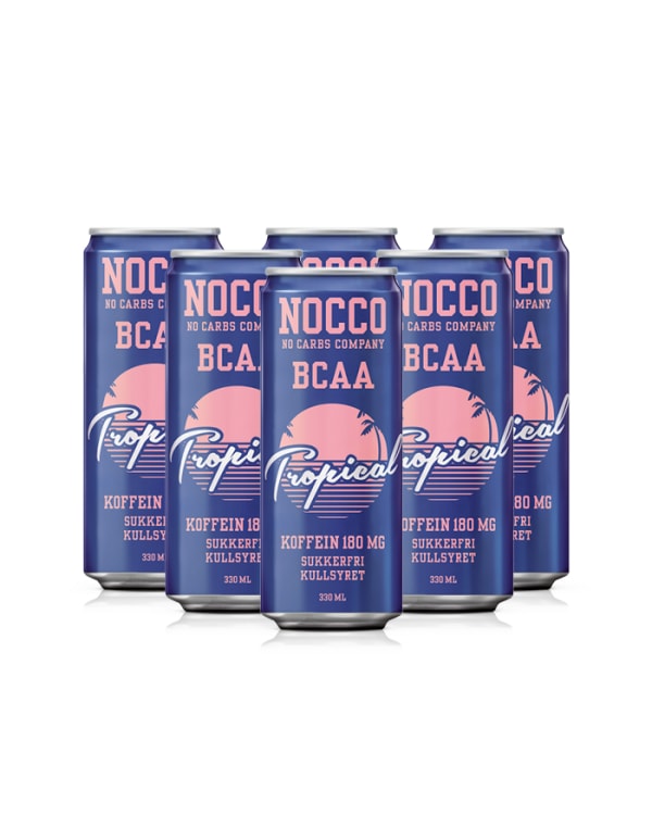 NOCCO BCAA Tropical 6x330ml - Sekspakning!