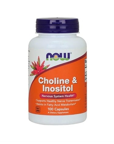 Now Foods Choline & Inositol 100x500mg - vitamin b