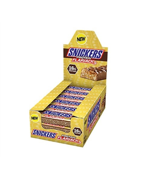 Snickers Protein Flapjack 18x65g - collagen powder