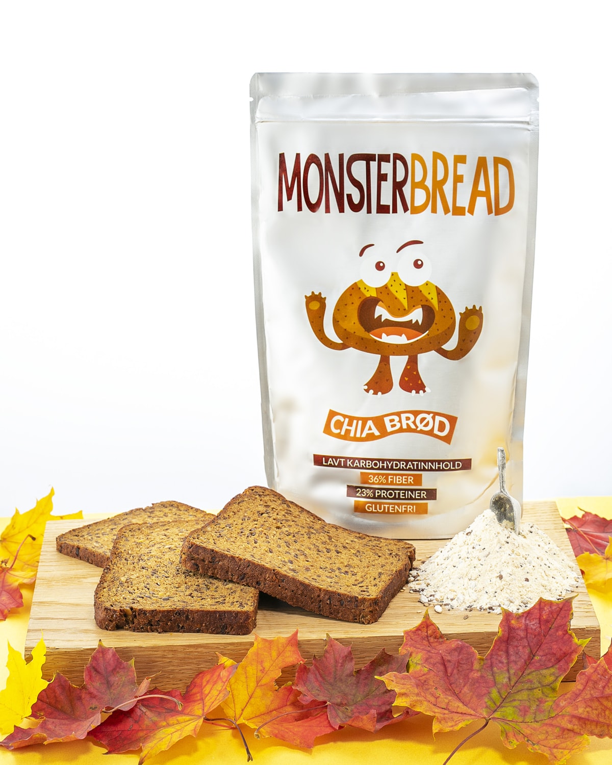 Monster Lavkarbo Chiabrød Miks - GIR 1.2KG BRØD! - til barn