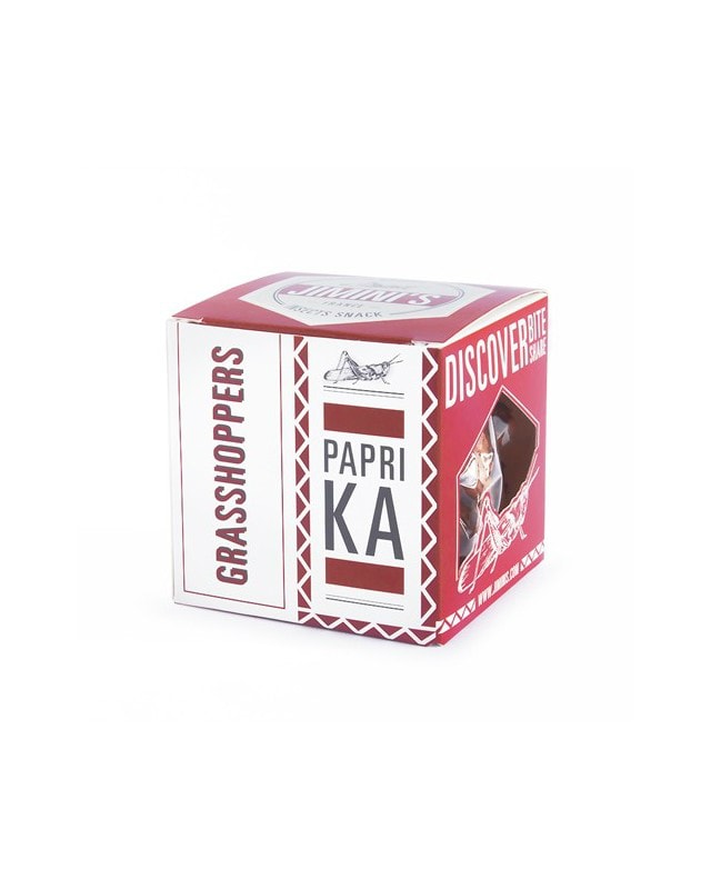 Jiminis - Grasshoppers - Paprika 10g - high protein food