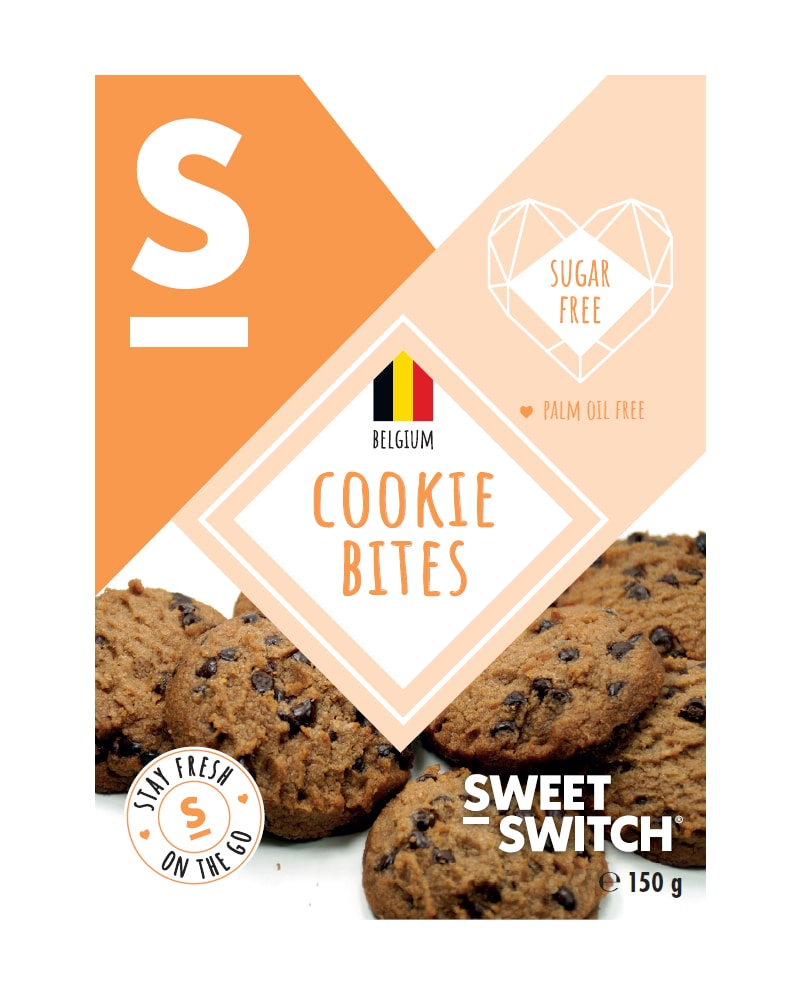 Sweet Switch - Sugar Free Cookie Bites 150g - chocolate protein powder