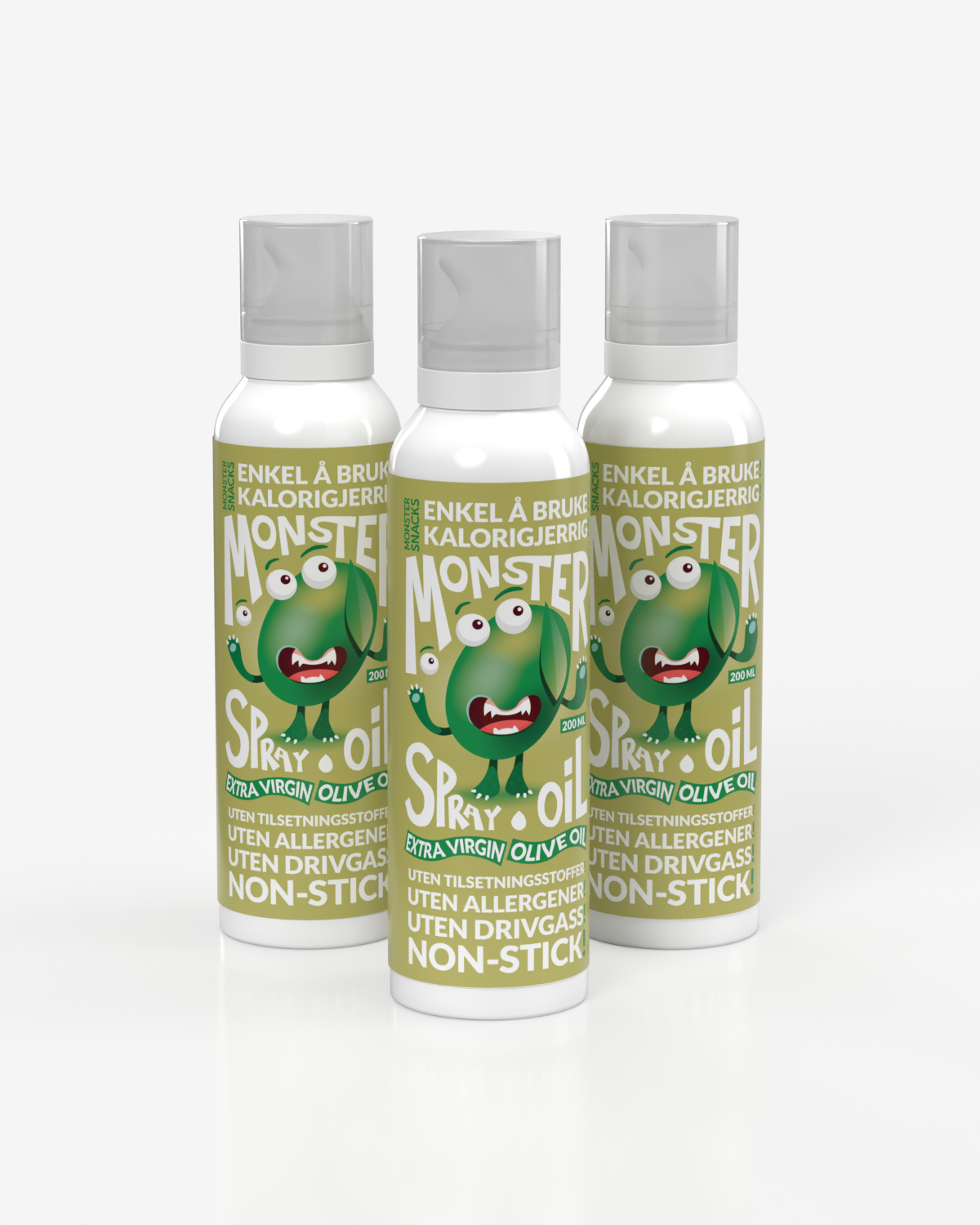 3x Monster - Olive Oil Cooking Spray - 150ml