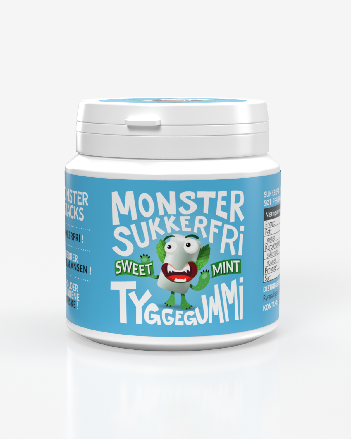 Monster Sukkerfri Tyggegummi Sweet Mint 84g