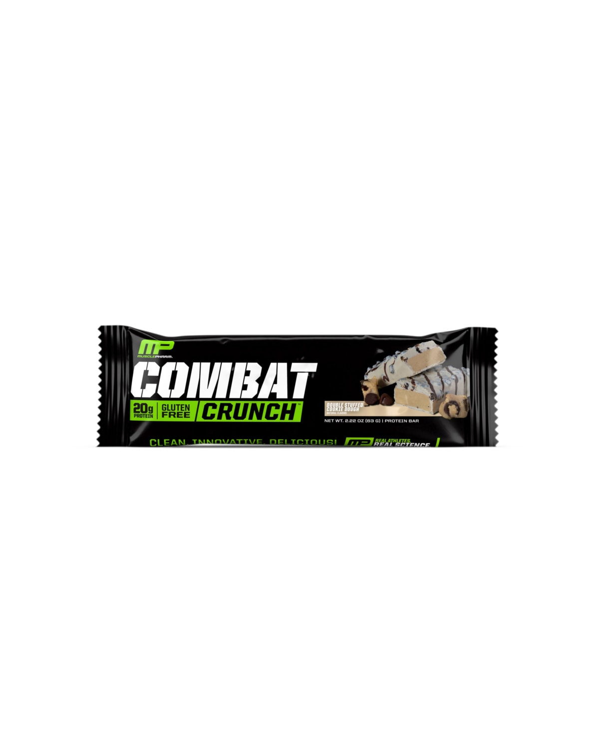 MusclePharm Combat Crunch Bar - Double Stuffed Cookie Dough 63g - whey protein isolate