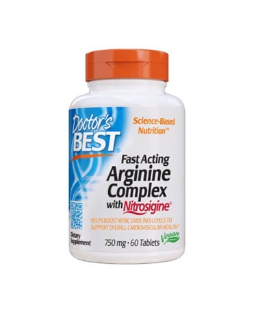 Doctor's Best Fast Acting Arginine w/Nitrosigine 60x750mg - the