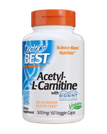 Doctor's Best - Acetyl-L-Carnitine & Carnitines 120x500mg - vitamin for