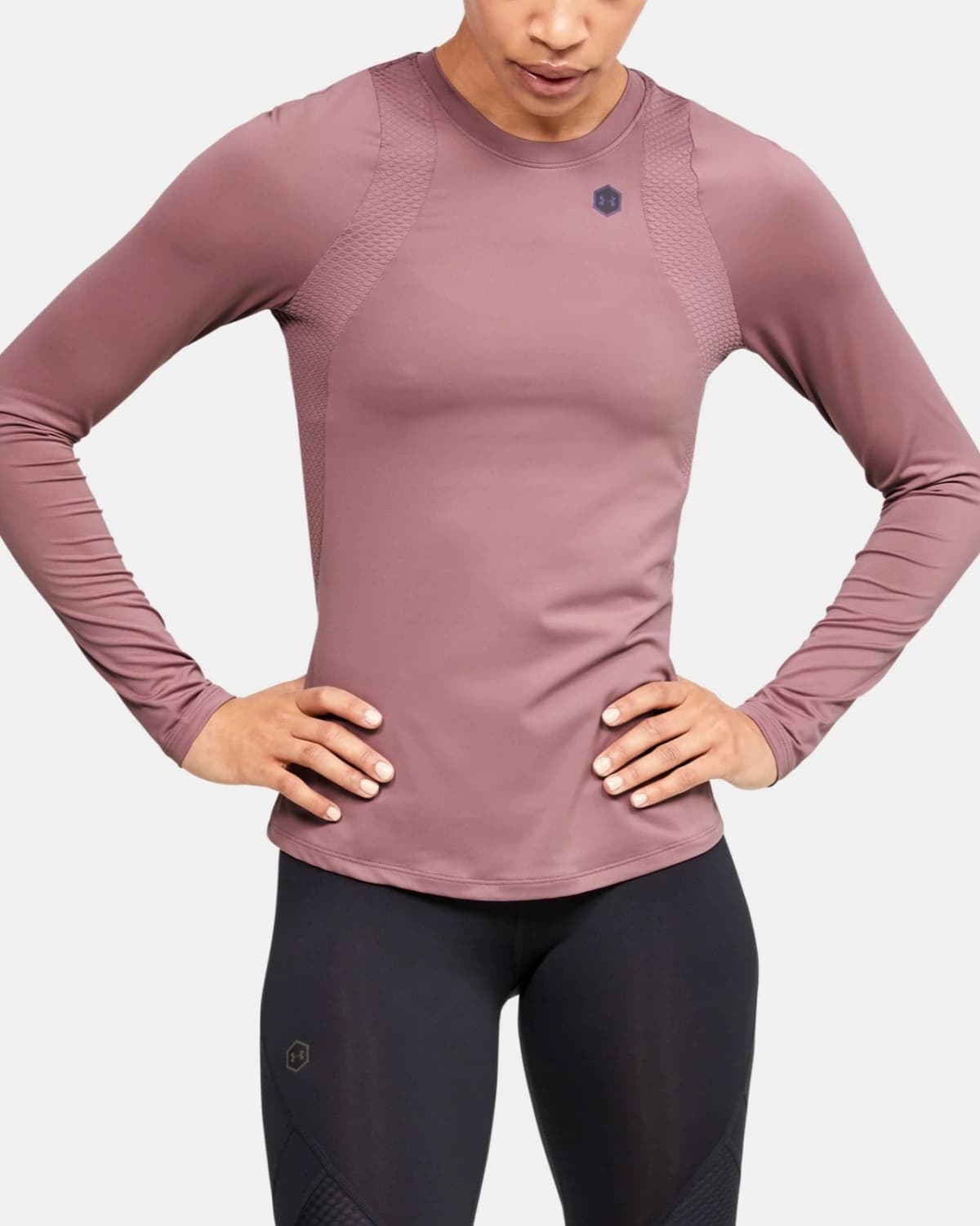 Under Armour Rush LS Hushed Pink - L - mer energi