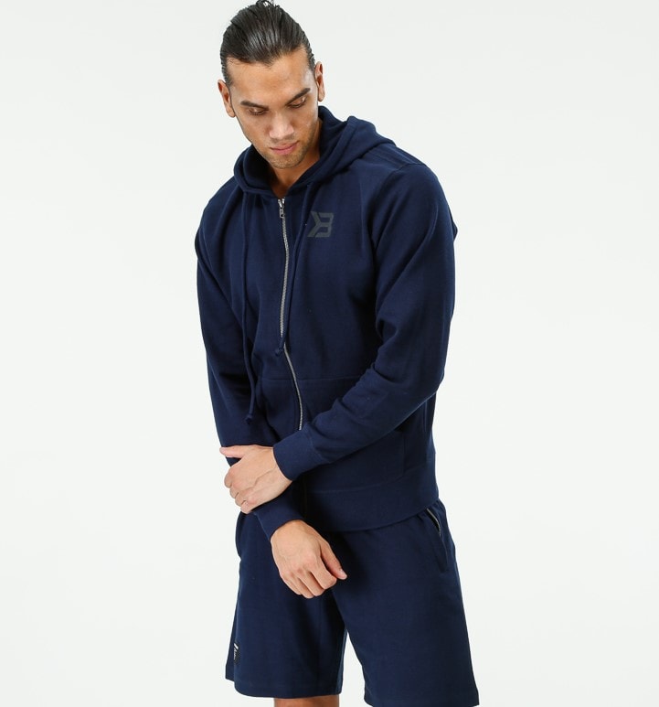 Better Bodies Stanton zip hood Dark Navy - S