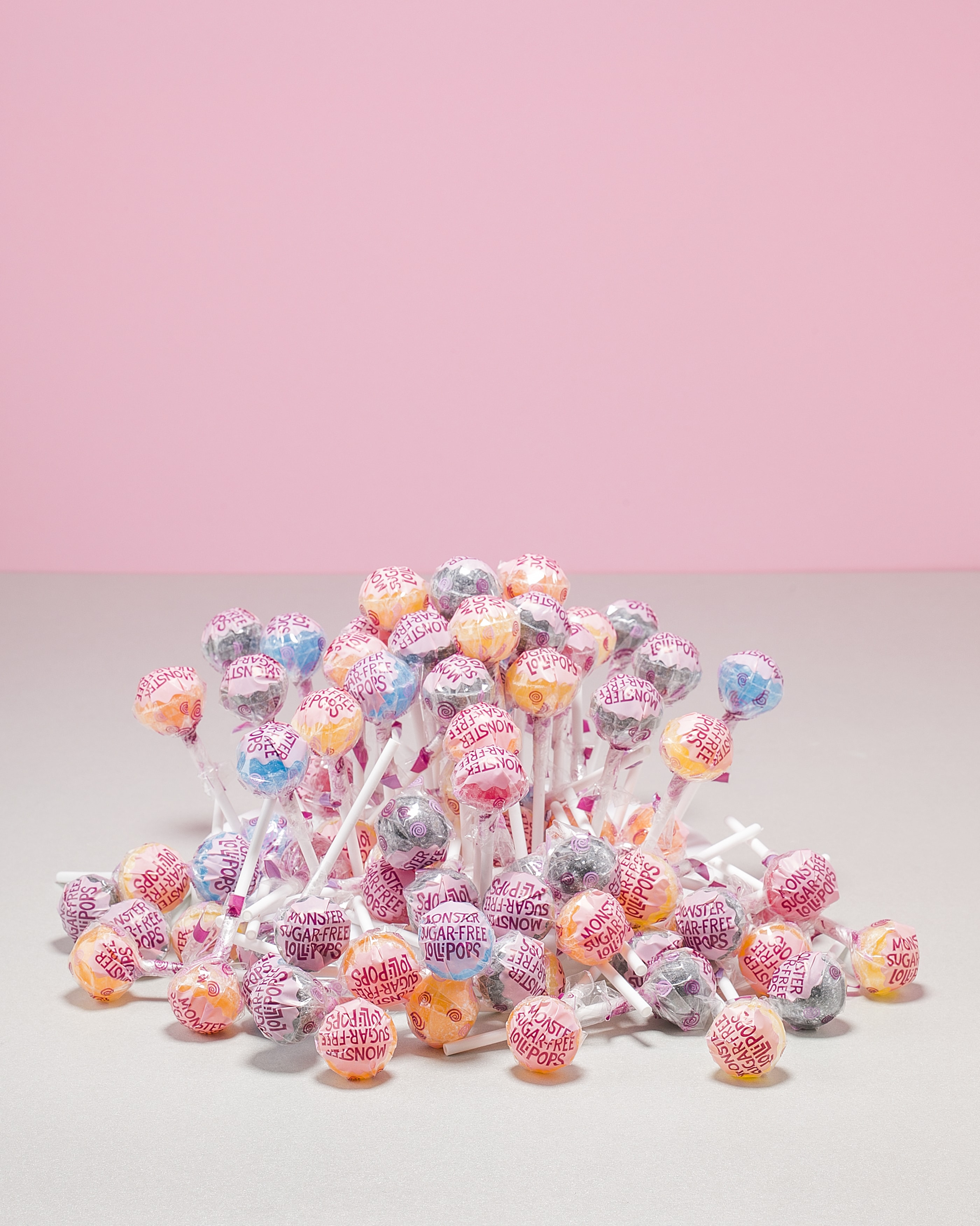 Monster sugar free lollipops 560g 80 lollipops tights no