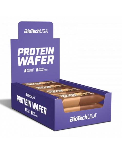 BioTech Protein Wafer Mocha 12x35g - cocoa powder