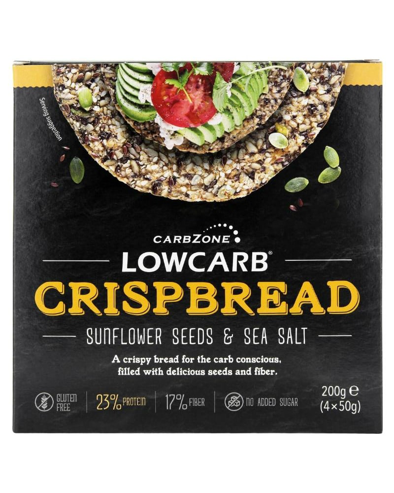 CarbZone Low Carb Crispbread 200g - med protein