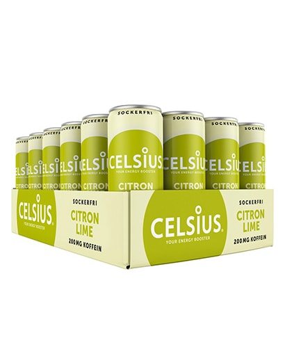 Celsius Lemon & Lime 24x355ml - til