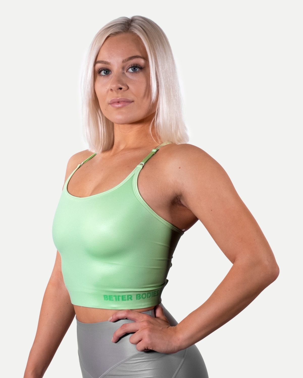 Better Bodies Vesey Strap Bra V2 - Mint Green - S - the
