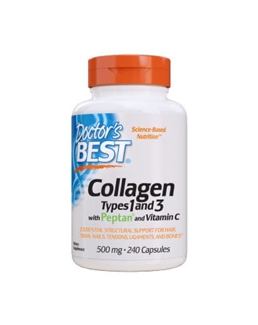 Doctor's Best - Collagen Types 1&3 (500mg) - 240 caps - protein for weight