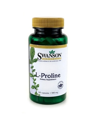Swanson - L-Proline - 500mg - 100 caps - the