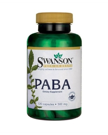 Swanson - Paba - 500mg - 120 caps - vitamin complex