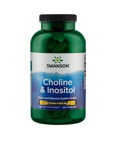 Swanson - Choline & Inositol - 250mg - 250 caps - vitamin b
