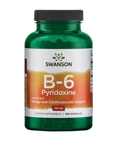 Swanson - Vitamin B-6 - 100mg - 250caps - the body