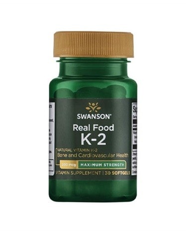 Swanson - Real Food Vitamin K2 - 200mcg - 30 softgels - the