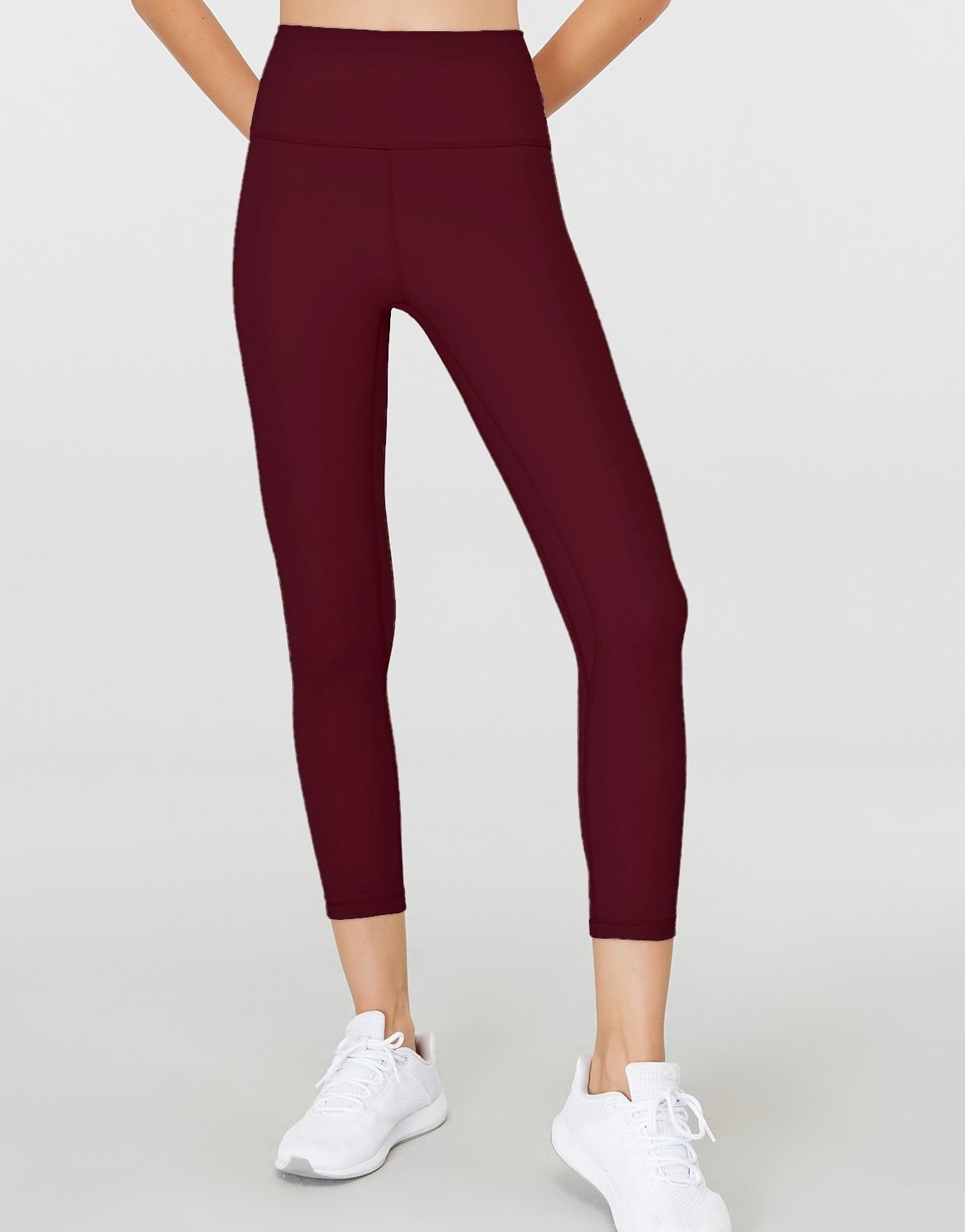 Jerf Moena 3/4 Tights Maroon - L - high waist