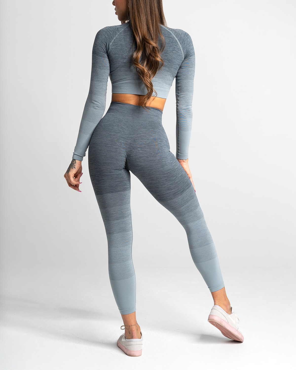Gym Glamour Grey Ombre Tights