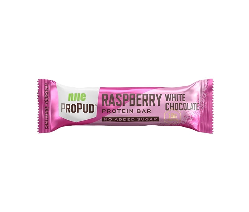 NJIE ProPud Protein Bar - Raspbery White Chocolate 55g - men