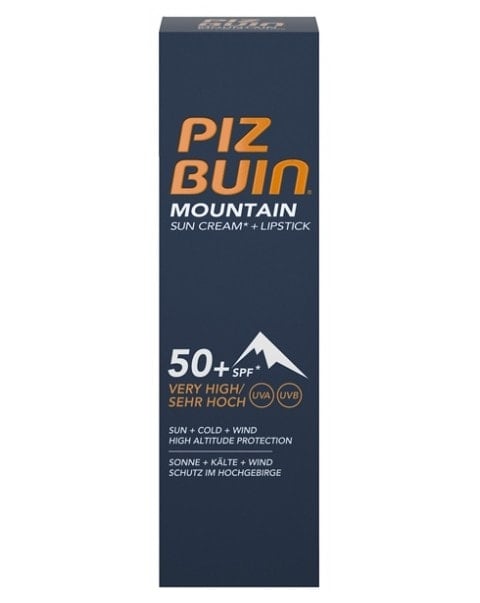 Piz Buin Mountain Sun Cream and Lipstick - Very High SPF50+ - is