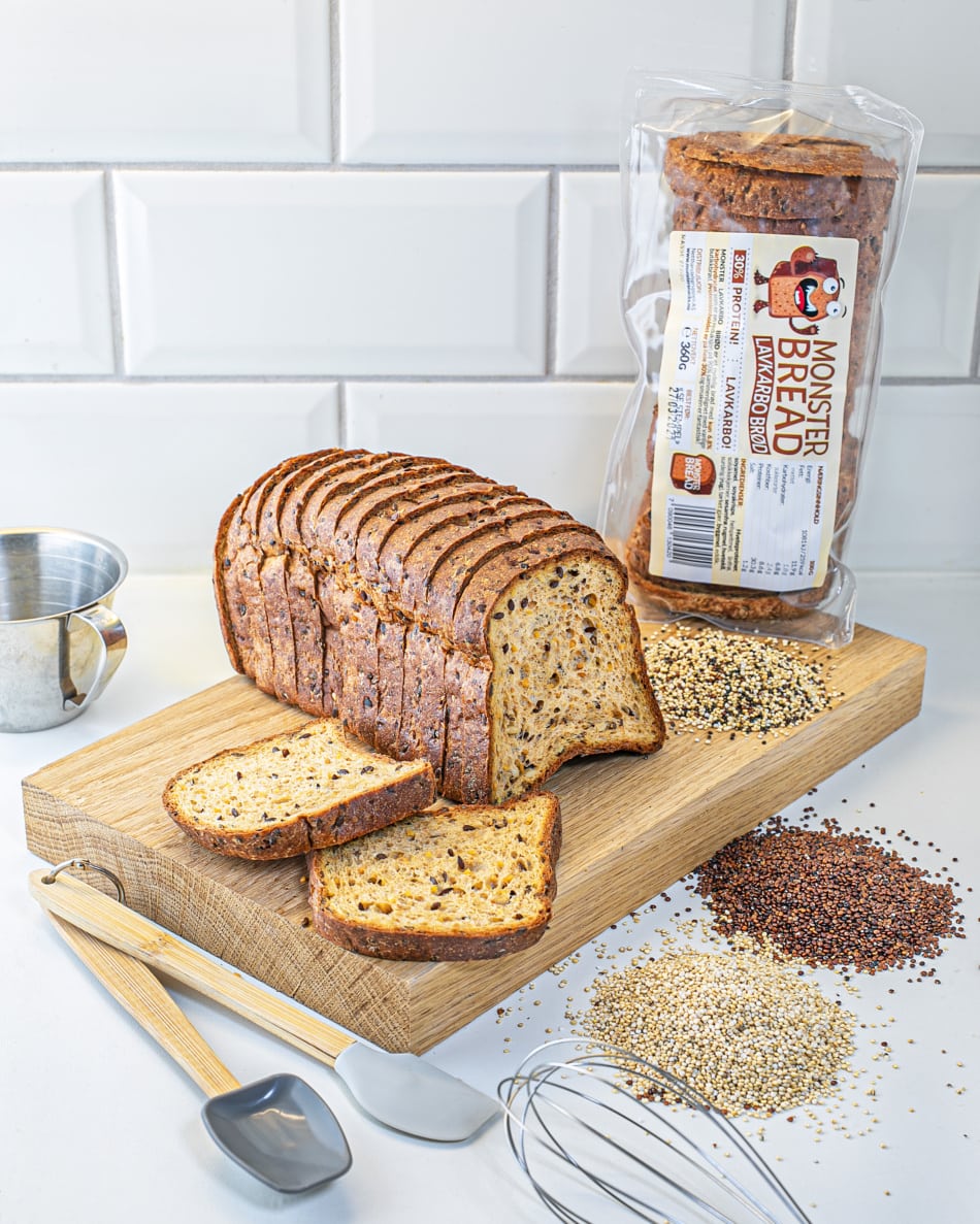 Monster Lavkarbo Brød 360g