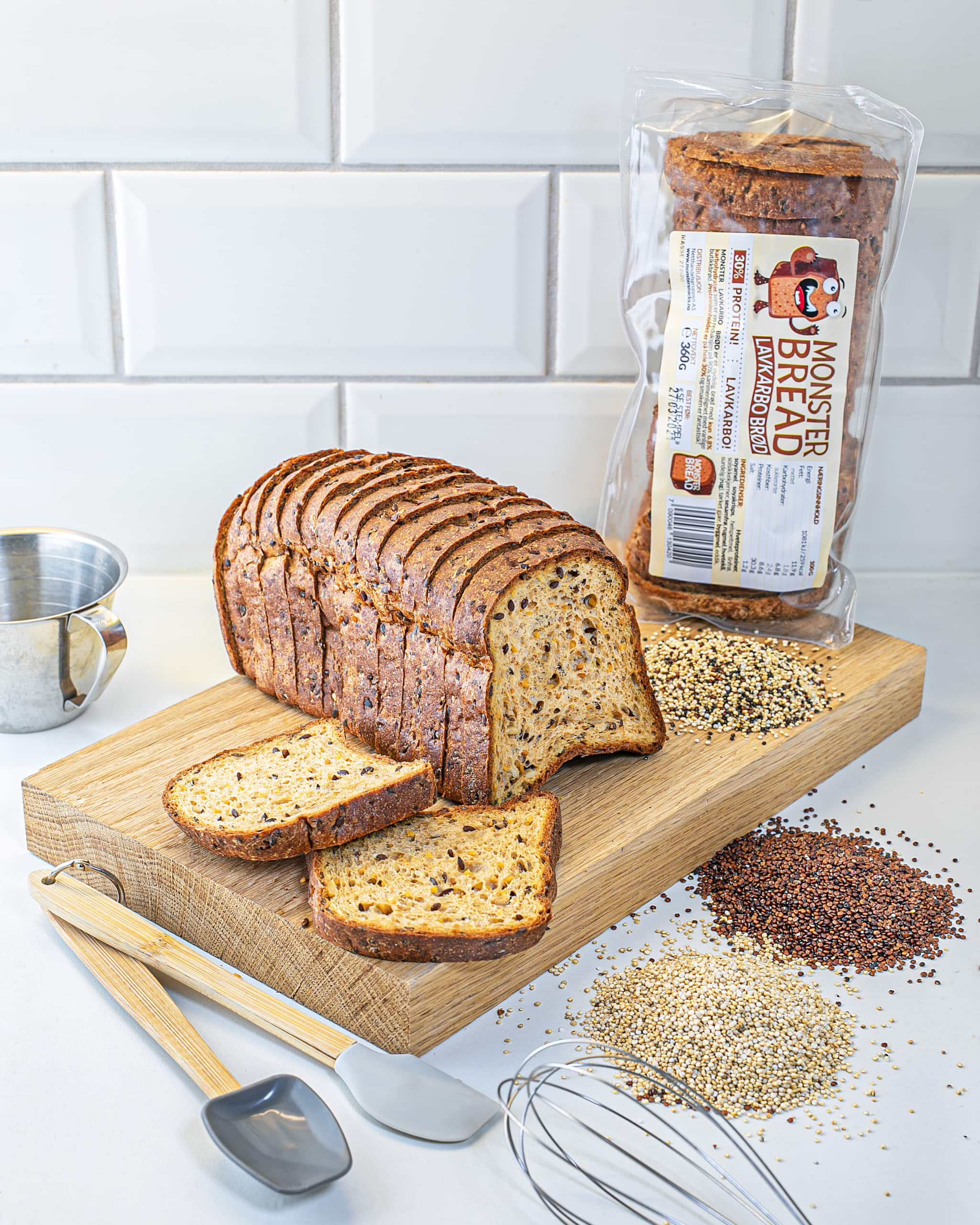 Monster Lavkarbo Brød 360g - NY VERSJON3