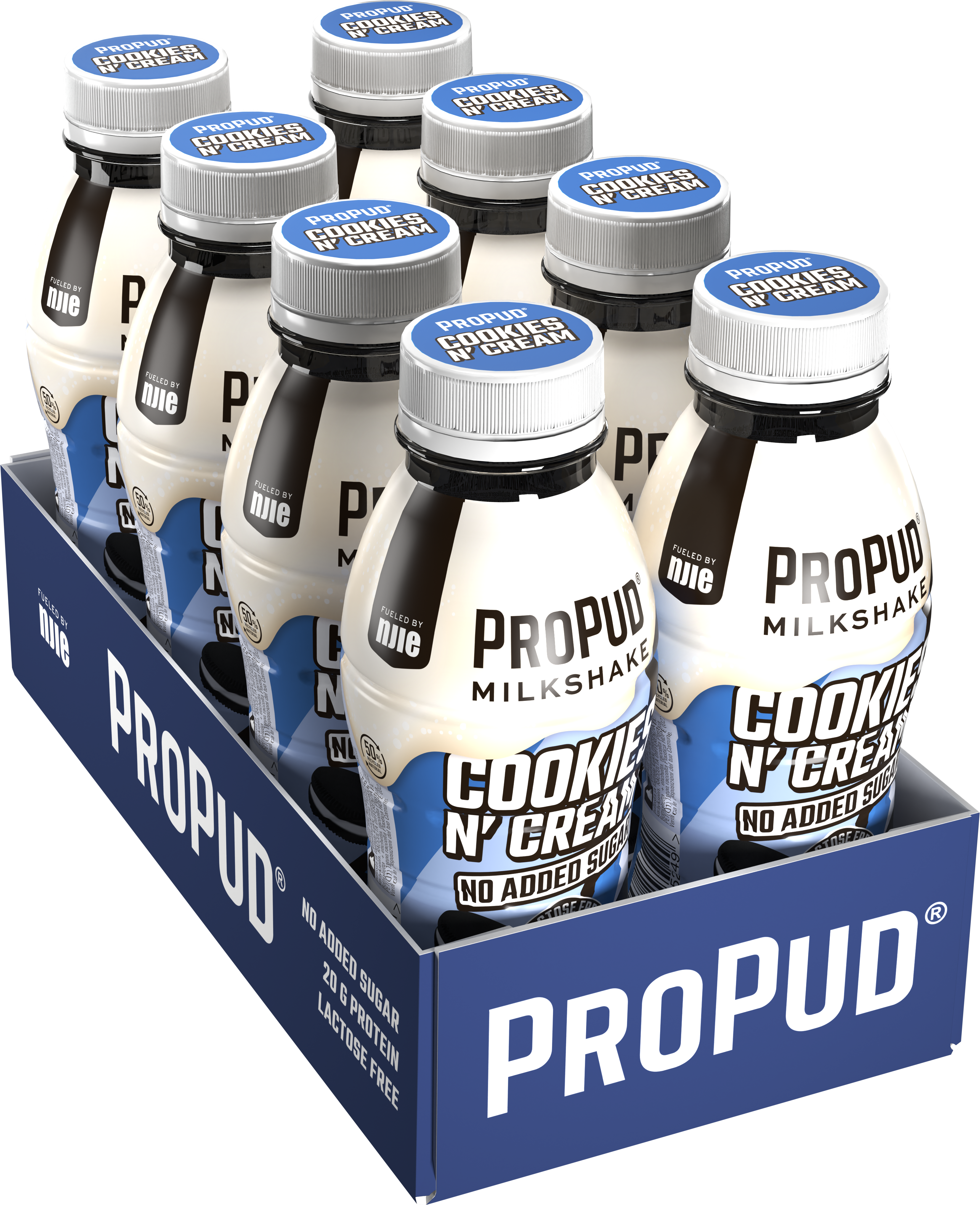 ProPudMilkshake330mlCookiesNCreamTrayOpenpngpng