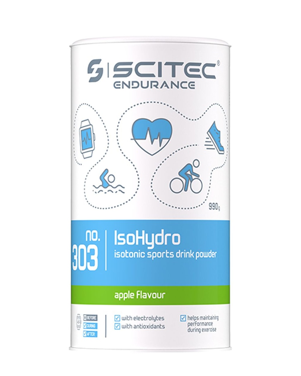 Scitec Nutrition - Endurance IsoHydro Sportspulver 990g - Orange - electrolyte powder