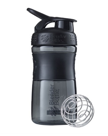 Blender Bottle SportsMixer 590ml - Black - are protein shakes