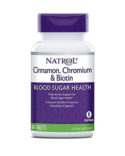 Natrol Cinnamon, Biotin & Chromium - protein for