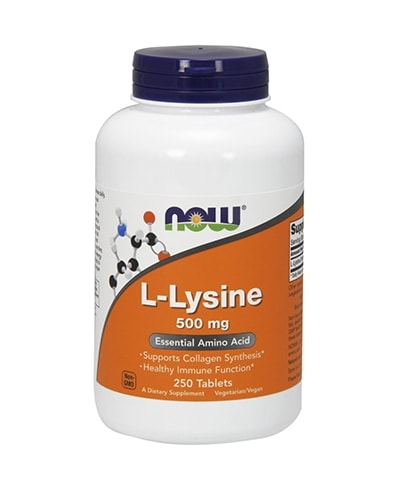 Now Foods L-Lysine 250x500mg - kollagen tilskudd