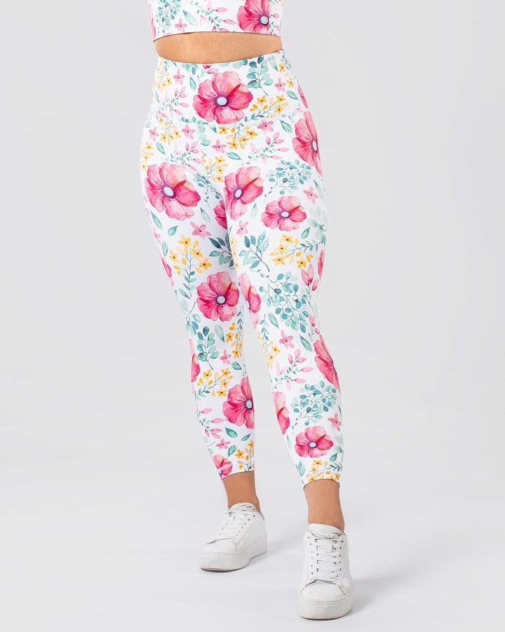 Workout Empire - Sunset Floral 7/8 Tights - M - til