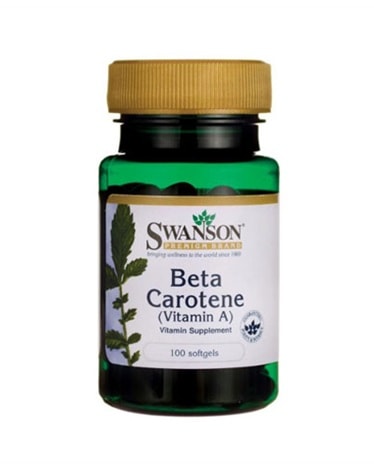 Swanson - Beta Carotene - 7500mcg - 100 softgels - vitamin for