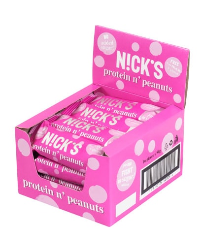 Nick's Proteinbar Protein & Peanuts 16x50g - salt