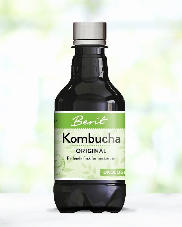 Berit Nordstrand Økologisk Klassisk Kombucha 330ml - med protein