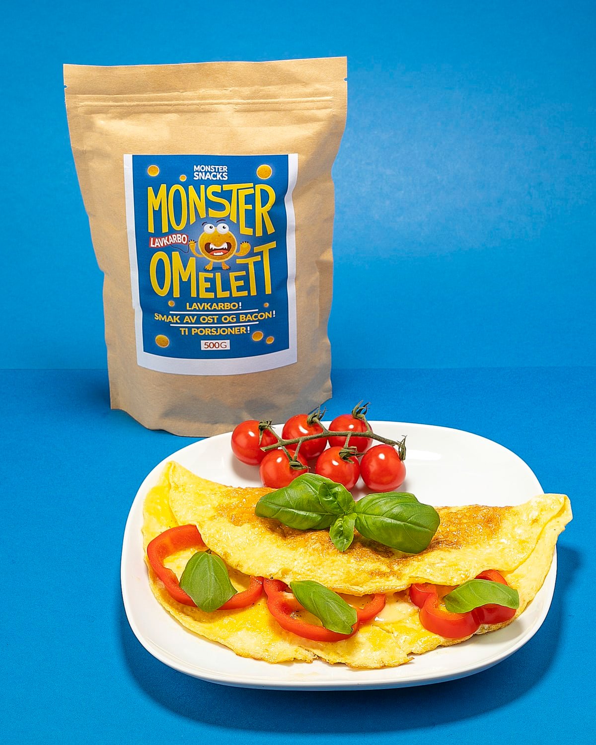 Monster Lavkarbo & Lavkalori Omelettmiks - Gir Ti Store Omeletter! - til