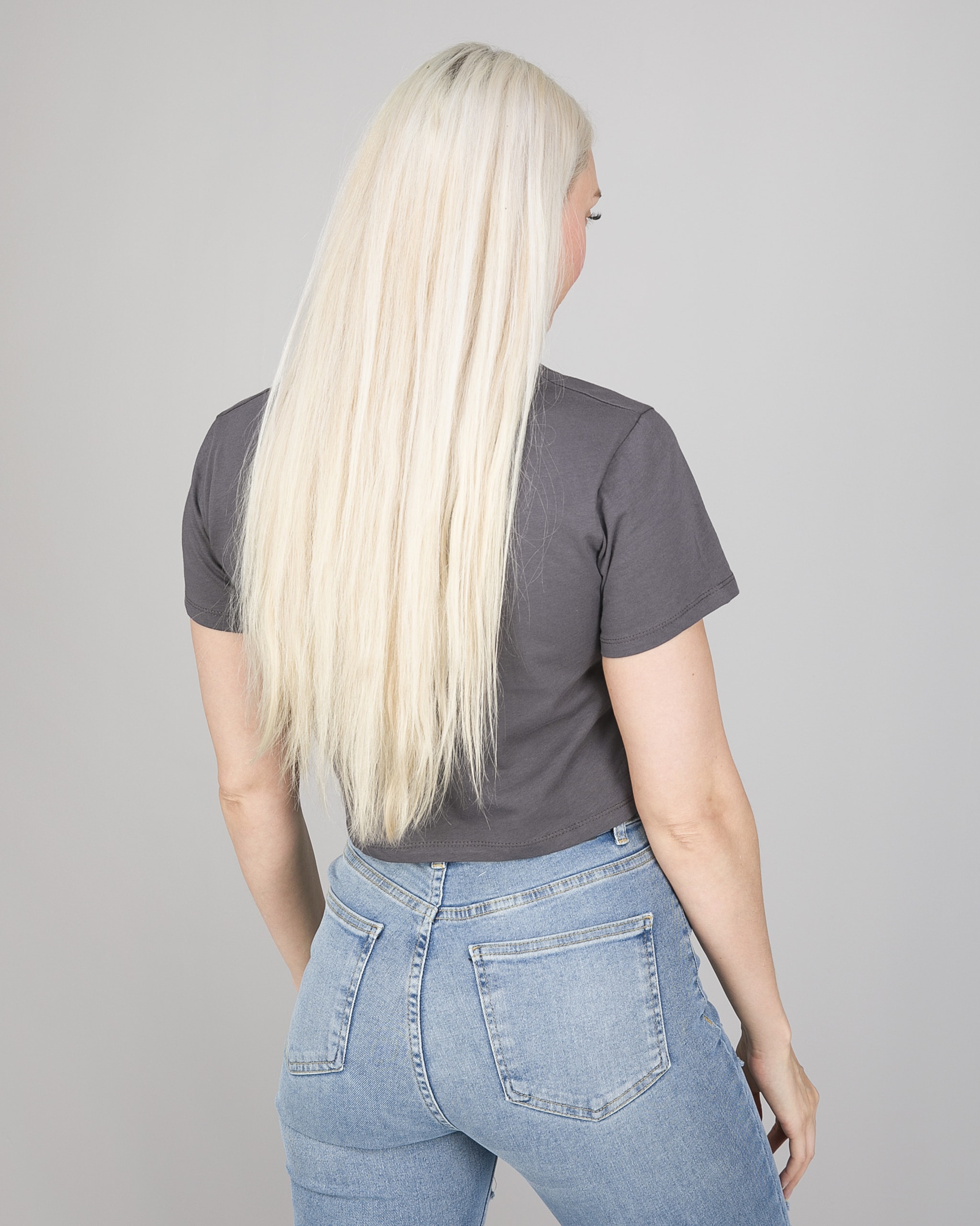 Weightless Stacey Cropped Tee Grey4