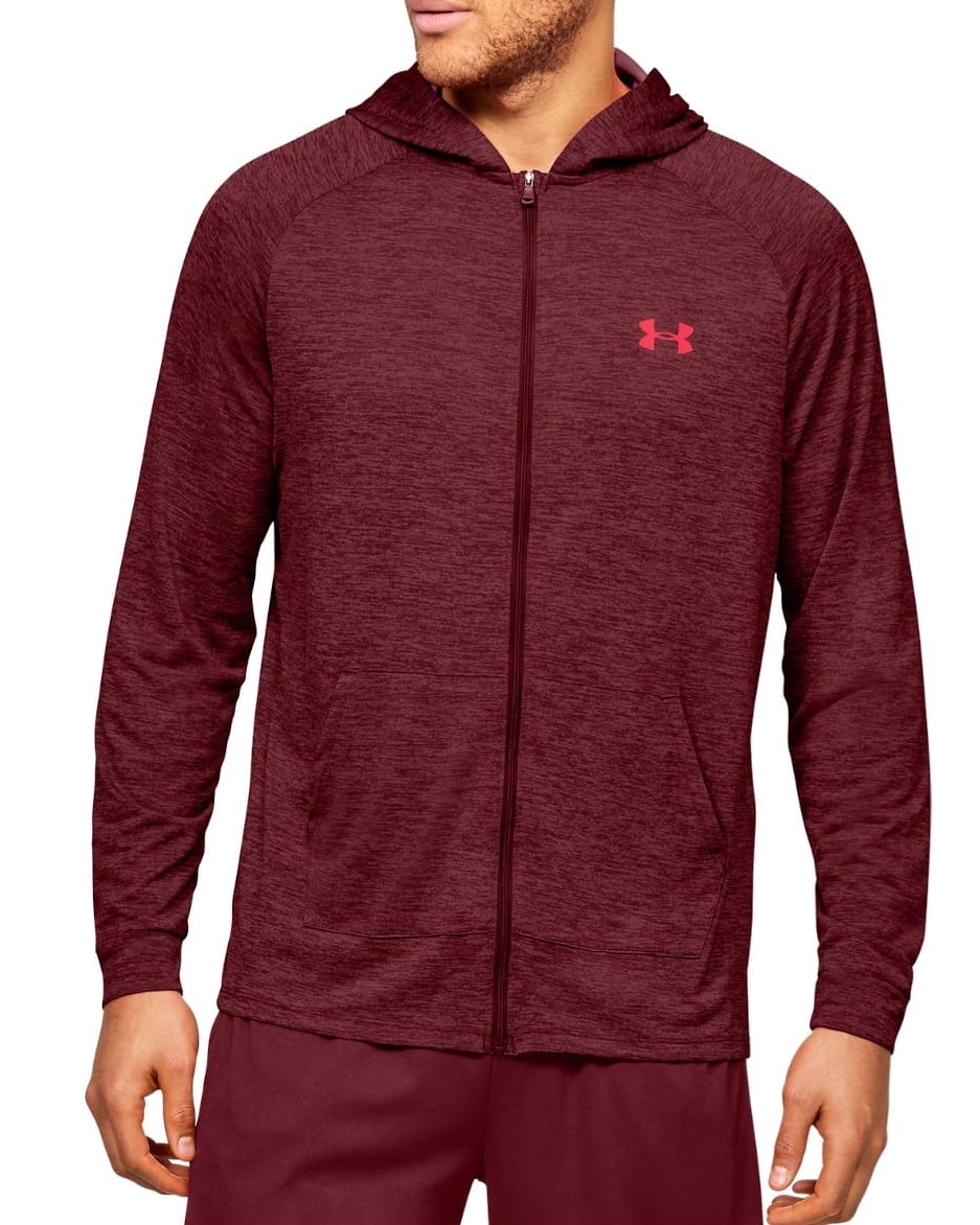 Under Armour Tech 2.0 FZ Hoodie - Cordova - XL - the