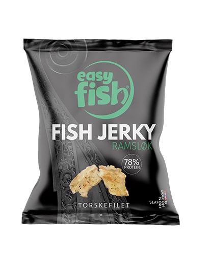 Fish Jerky - Easyfish Ramsløk 25g - gram protein