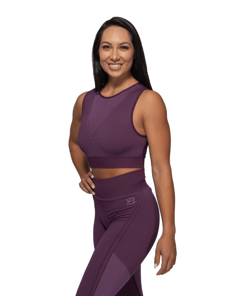 Better Bodies Roxy Seamless Top - Royal Purple - S - the