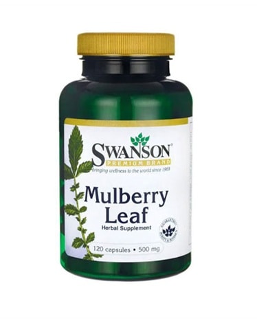 Swanson - Mulberry Leaf - 500mg - 120 caps - vitamin for