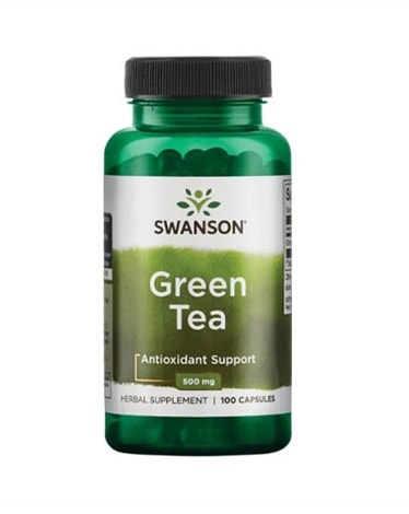 Swanson - Green Tea - 500mg - 100 caps - energy powder
