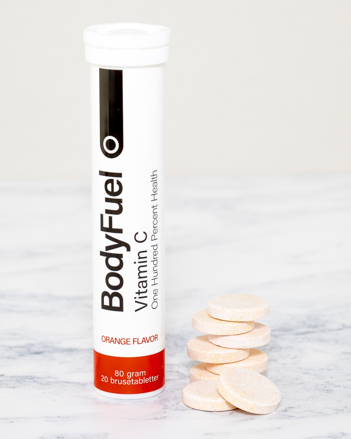 BodyFuel Vitamin C Brusetabletter - Orange - 20x1000mg - kosttilskudd