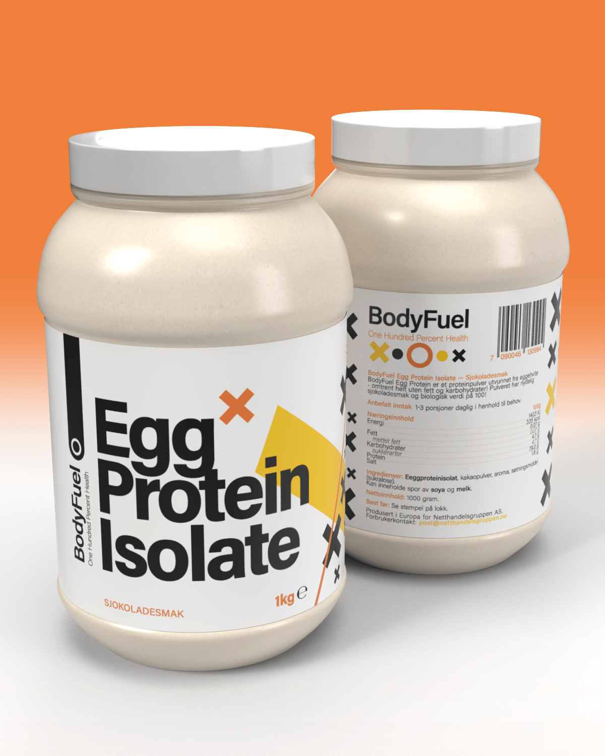 BodyFuel Egg Protein Isolate 1kg Tights.no