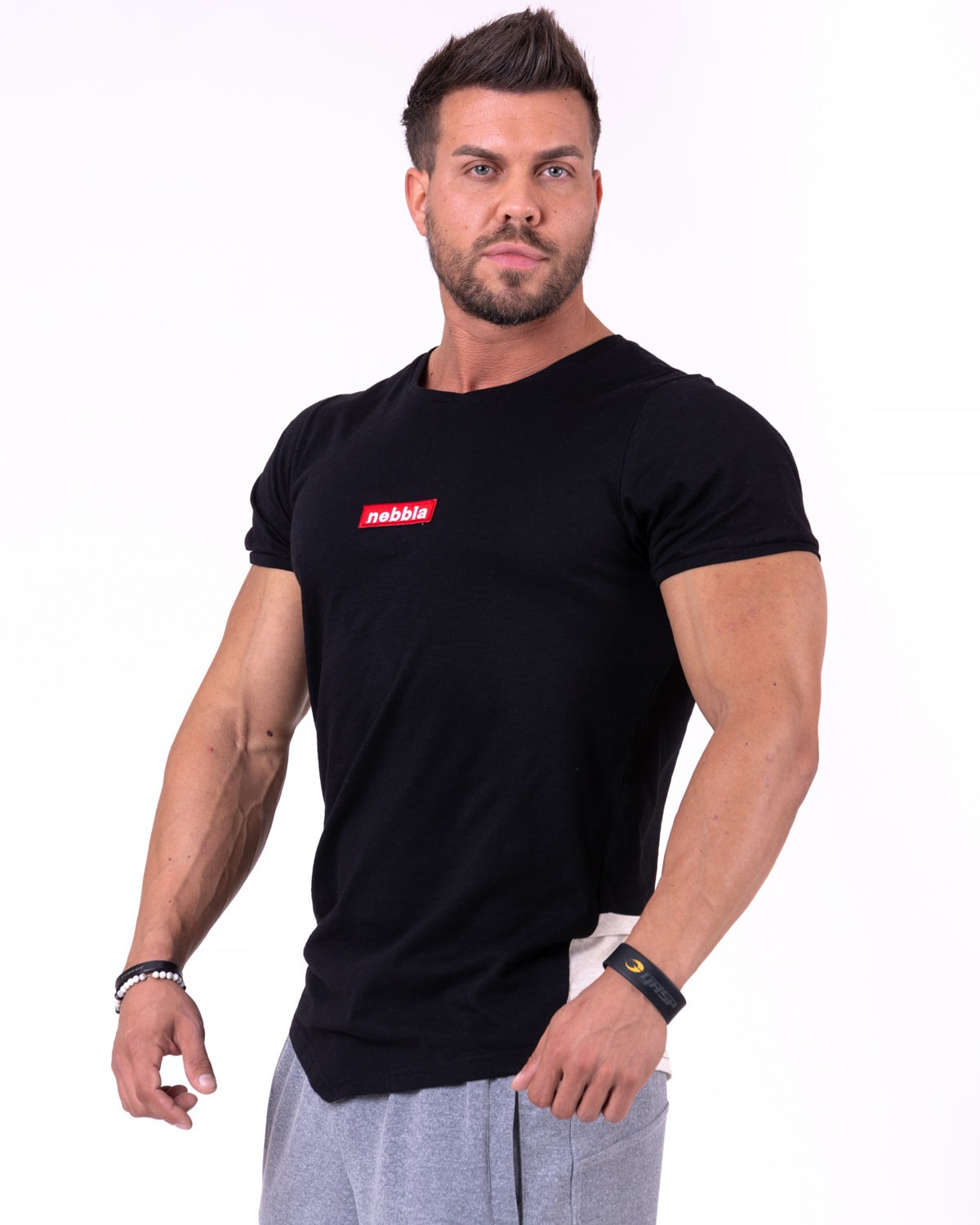 NEBBIA Red Label V-Typical T-Shirt 142 Black - L - sport clothes